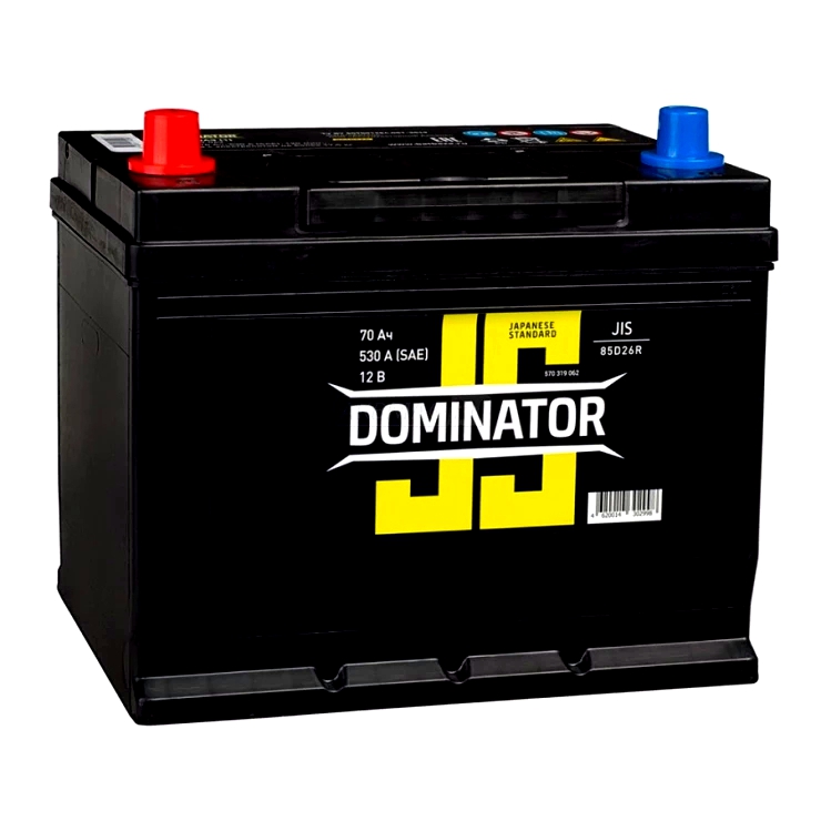 Аккумулятор Dominator Asia 70L прям. пол. 530A 258x172x220
