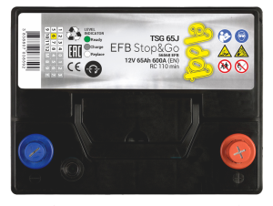 Аккумулятор Topla EFB STOP & GO 65 Ач обр. пол. 600A 230x173x220 бортик