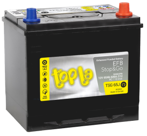 Аккумулятор Topla EFB STOP & GO 65 Ач обр. пол. 600A 230x173x220 бортик