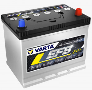 Аккумулятор Varta EFB D26 75R обр. пол. 740A 260x173x220