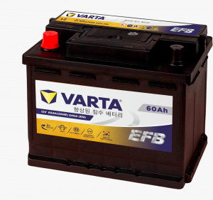 Аккумулятор Varta EFB L2 60L прям. пол. 540A 242x175x190