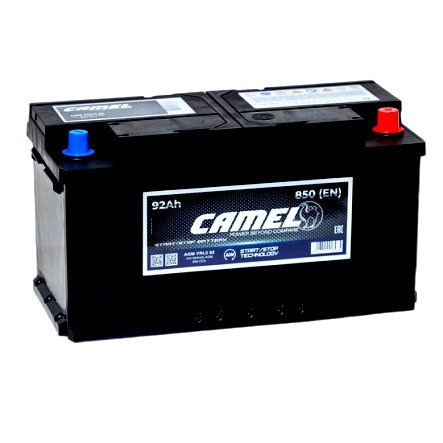 Аккумулятор CAMEL AGM 92R обр. пол. 850А 353x175x190
