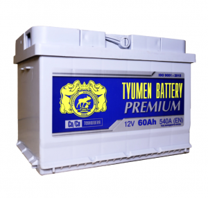 Аккумулятор Тюмень Премиум 60L прям. пол. низкий 540A 242x175x175