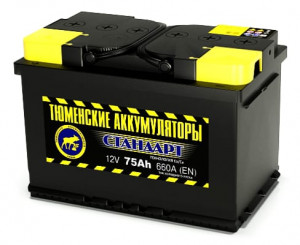 Аккумулятор Тюменский СТАНДАРТ 75R обр. пол. 660A 278x175x190