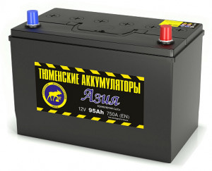 Аккумулятор Тюмень Asia 95R обр. пол. 720A 302x173x225