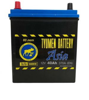 Аккумулятор Тюмень Asia 40L прям. пол. 370A 187x128x223
