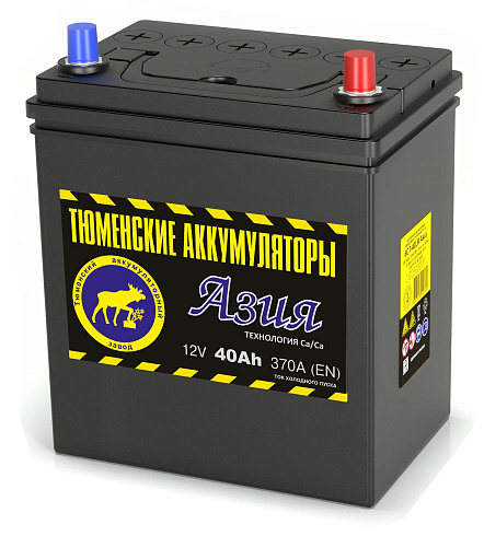 Аккумулятор Тюмень Asia 40R обр. пол. 370A 187x128x223
