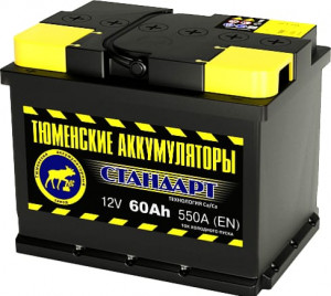 Аккумулятор Тюменский СТАНДАРТ 60R обр. пол. 550A 242x175x190