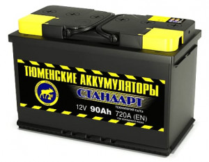 Аккумулятор Тюменский СТАНДАРТ 90R обр. пол. 720A 310x175x200