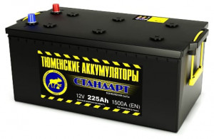 Аккумулятор Тюменский СТАНДАРТ 225 евро обр. пол. 1500A 518x275x220