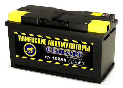 Аккумулятор Тюменский СТАНДАРТ 100L прям. пол. 830A 353x175x190