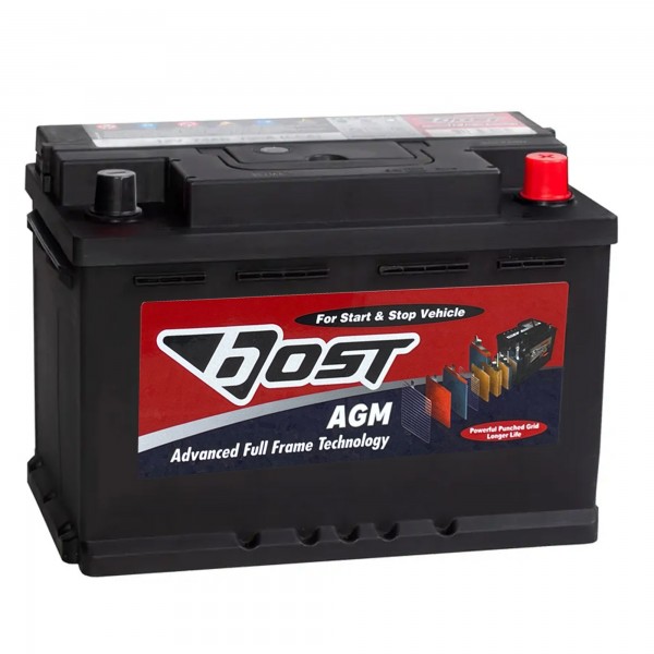 Аккумулятор BOST AGM L3 75R обр. пол. 790A 278x175x190