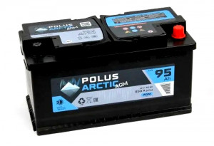 Аккумулятор POLUS ARCTIC AGM 95R обр. пол. 950A 353x175x190