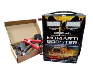 Профессиональное пусковое устройство для грузовиков Moriarti Booster 180Ah 14-28В 4000 - 8000A