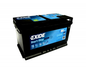 Аккумулятор EXIDE Start-Stop AGM 80L прям. пол. 800А 315x175x190 for Hyundai Genesis