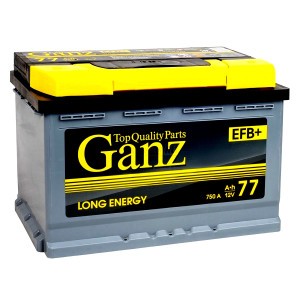 Аккумулятор GANZ L3 EFB 77R 750А обр. пол. 750А 278x175x190