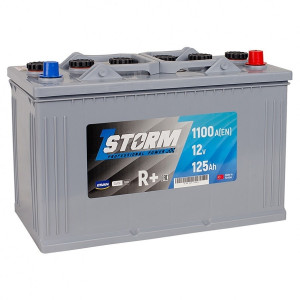 Аккумулятор STORM R+ 125R 1100А обр. пол. (6СТ-125) 344x172x230