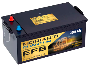 Аккумулятор MORIARTI QUANTUM EFB 200 евро обр. пол. 1350A 518x276x242