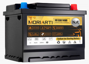 Аккумулятор MORIARTI Na-ion+ Натрий-ионный 14V 744Wh L2 63R 1600A обр. пол. 242x175x190