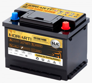 Аккумулятор MORIARTI Na-ion+ Натрий-ионный 14V 744Wh L2 63R 1500A обр. пол. 242x175x190