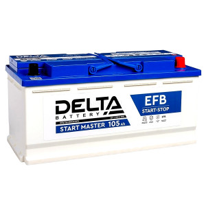 Аккумулятор DELTA EFB 105R обр. пол. 950А 394х175х190