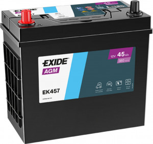 Аккумулятор EXIDE Start-Stop AGM B24 45L прям. пол. 380А 238x128x220 (EK457)