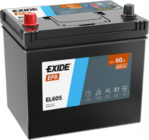 Аккумулятор EXIDE EFB D23 60L прям. пол. 520А 232x173x220 (EL605) France