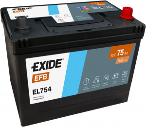 Аккумулятор EXIDE EFB D26 75R обр. пол. 750А 260x173x220 (EL754)