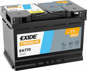 Аккумулятор EXIDE Premium EA770 77R обр. пол. 760A 278x175x190