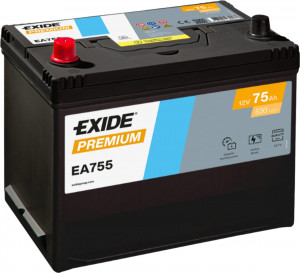 Аккумулятор EXIDE Premium EA755 D26 75L прям. пол. 630A 260x173x220