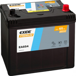 Аккумулятор EXIDE Premium EA654 D23 65R обр. пол. 580A 232x173x220