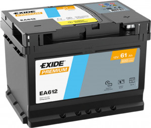 Аккумулятор EXIDE Premium EA612 61R обр. пол. 600A 242x175x190