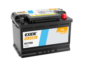 Аккумулятор EXIDE Classic EC700 70R обр. пол. 740A 278x175x190