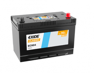 Аккумулятор EXIDE Classic EC904 D31 90R обр. пол. 680A 306x173x220