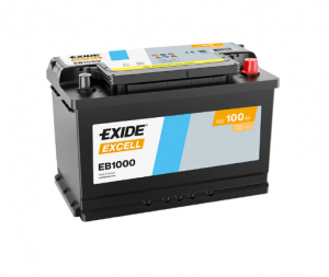Аккумулятор EXIDE Excell EB1000 100R обр. пол. 720A 315x175x190