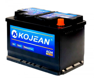 Аккумулятор Kojean AGM 70R обр. пол. 700А 278x175x190