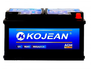 Аккумулятор Kojean AGM 95R обр. пол. 950А 353x175x190