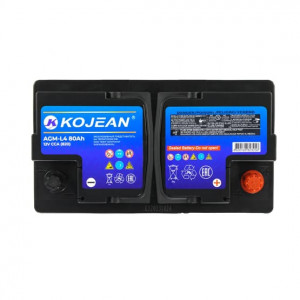 Аккумулятор Kojean AGM 80R обр. пол. 820А 315x175x190