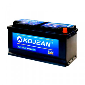 Аккумулятор Kojean AGM 105R обр. пол. 1000А 393x175x190
