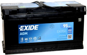 Аккумулятор EXIDE Start-Stop AGM 95R обр. пол. 850А 353x175x190 (EK950) Poland