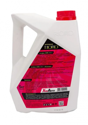 Антифриз NORD High Quality Antifreeze готовый -40С красный 5 кг