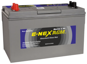 Аккумулятор лодочный ATLAS E-NEX MARINE AGM M31-925 100Ач прям. пол. 925A 330x173x240