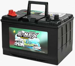 Аккумулятор лодочный ATLAS E-NEX MARINE Deep Cycle D31 90Ач прям. пол. 750А 306x173x220