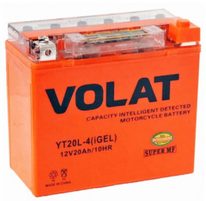 Аккумулятор для мототехники VOLAT iGEL 20Ач 330А обр. пол. 177x88x155 YT20L-4 (iGEL) R+
