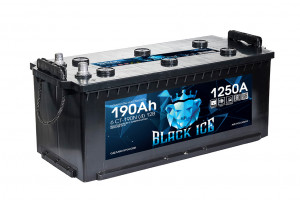 Аккумулятор BLACK ICE 6ст-190 рус прям. пол. 1250A 513x220x240