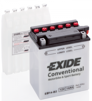 Аккумулятор EXIDE CONVENTIONAL EB14-B2 14Ач 145A прям. пол. 134x89x166