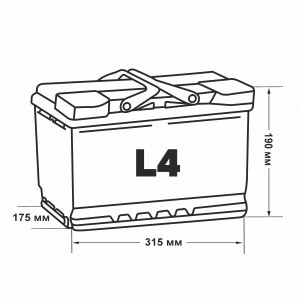 Аккумулятор Moriarti AGM L4 85R обр. пол. 850А 315x175x190