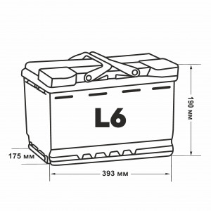 Аккумулятор Moriarti AGM L6 110R обр. пол. 1000А 393x175x190