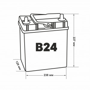 Аккумулятор Moriarti EFB 75B24R 50L прям. пол. 480А 237x127x220