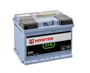 Аккумулятор HOWTER EFB 60R 560А обр. пол. 242x175x190